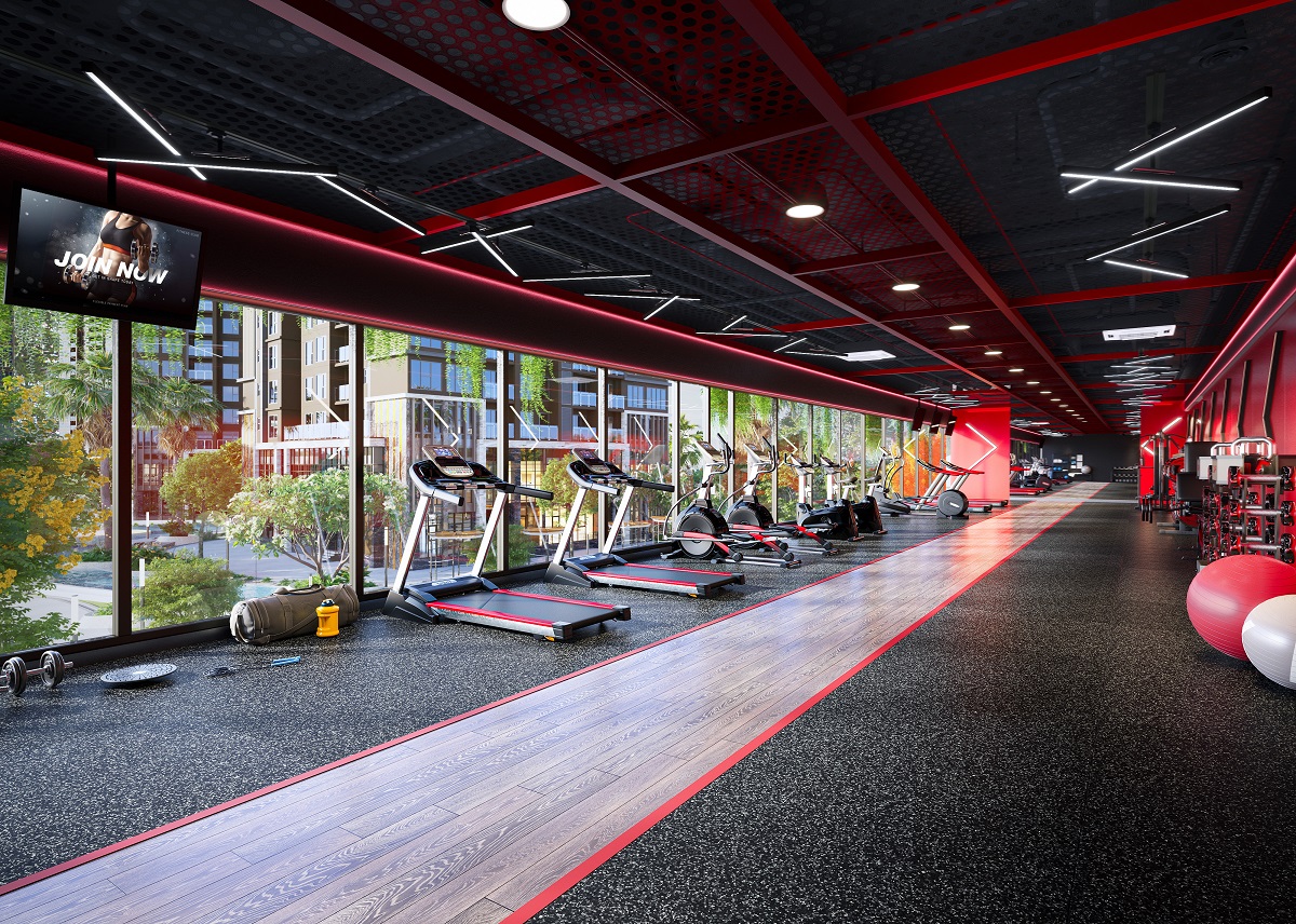 Tiện ích thể thao đa dạng, trong đó có phòng gym đáp ứng nhu cầu của những cư dân yêu thích vận động
